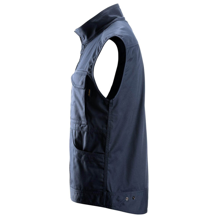 Snickers 4373 Service Vest Navy left #colour_navy