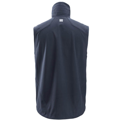 Snickers 4505 AllroundWork Windproof Soft Shell Vest Navy back #colour_navy