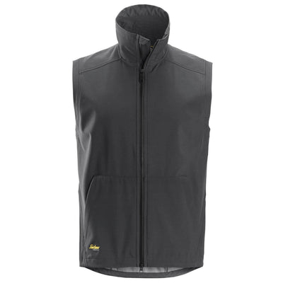 Snickers 4505 AllroundWork Windproof Soft Shell Vest Steel Grey Main #colour_steel-grey