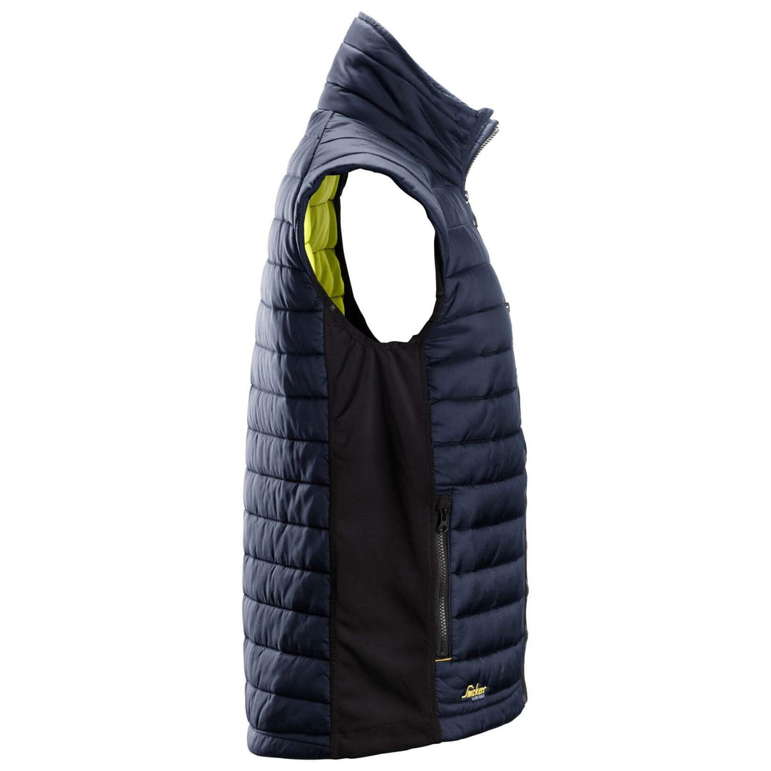 Snickers 4512 AllroundWork 37.5 Insulator Vest Navy Black right #colour_navy-black