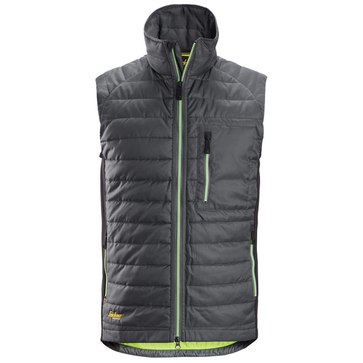 Snickers 4512 AllroundWork 37.5 Insulator Vest Steel Grey Black Main #colour_steel-grey-black