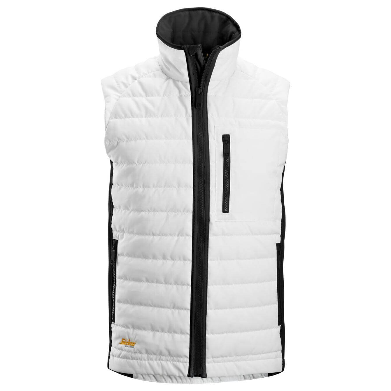 Snickers 4512 AllroundWork 37.5 Insulator Vest White Black Main #colour_white-black