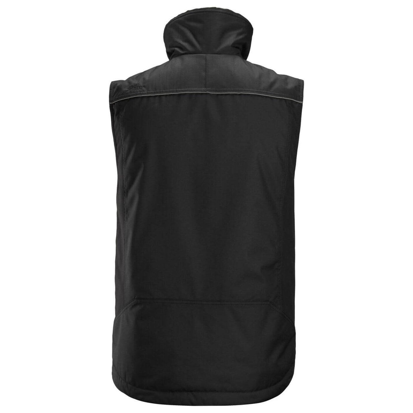 Snickers 4548 AllroundWork Winter Vest Black Black back #colour_black-black