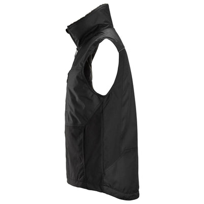 Snickers 4548 AllroundWork Winter Vest Black Black left #colour_black-black