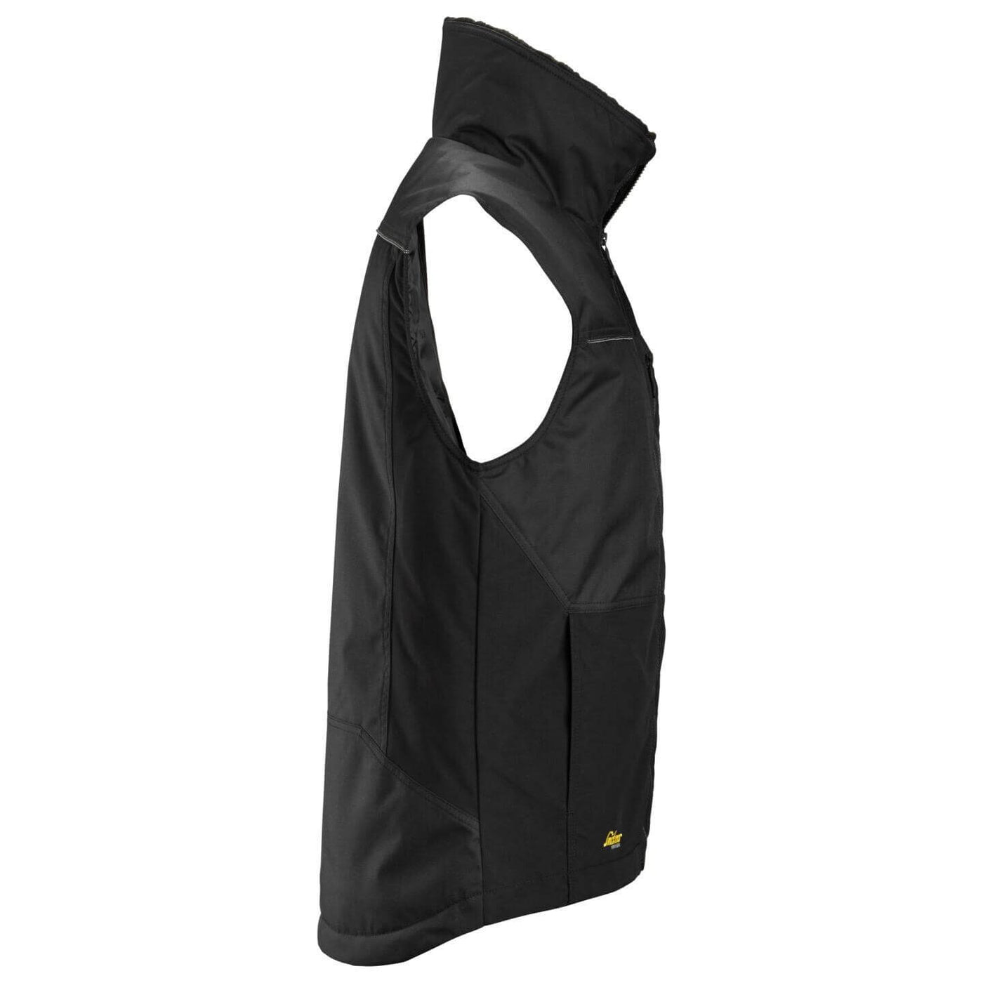 Snickers 4548 AllroundWork Winter Vest Black Black right #colour_black-black