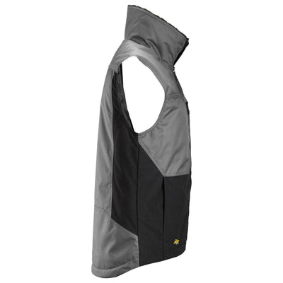 Snickers 4548 AllroundWork Winter Vest Grey Black right #colour_grey-black