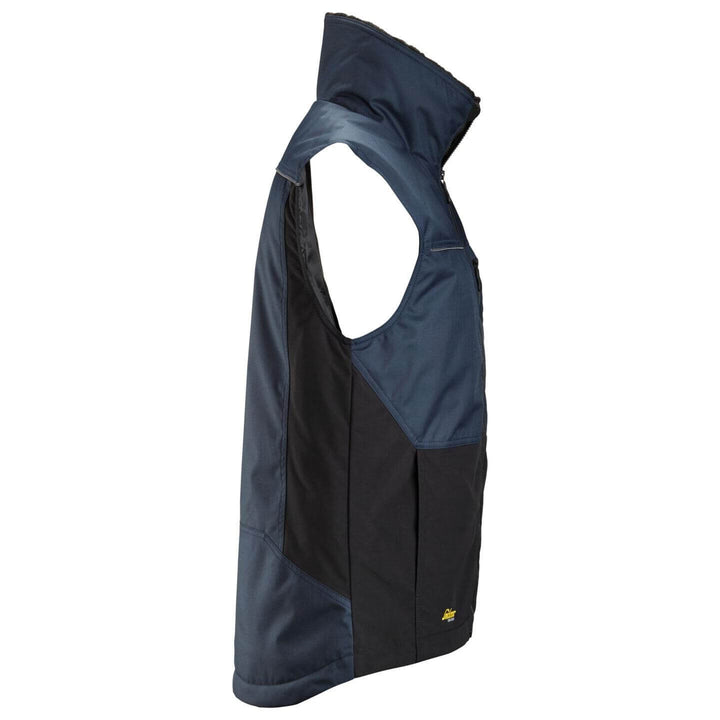 Snickers 4548 AllroundWork Winter Vest Navy Black right #colour_navy-black