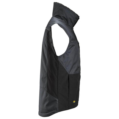 Snickers 4548 AllroundWork Winter Vest Steel Grey Black right #colour_steel-grey-black