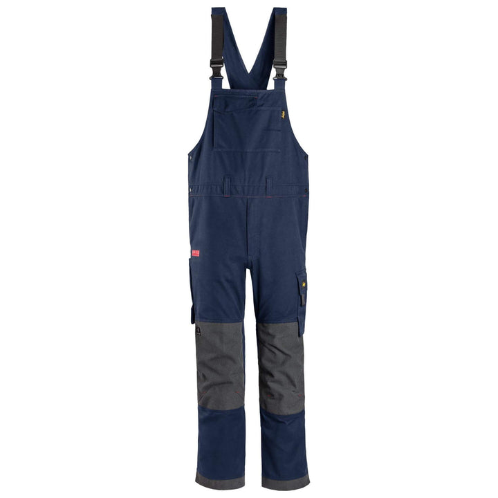 Snickers 6063 ProtecWork Bib and Brace Trousers Navy Main #colour_navy