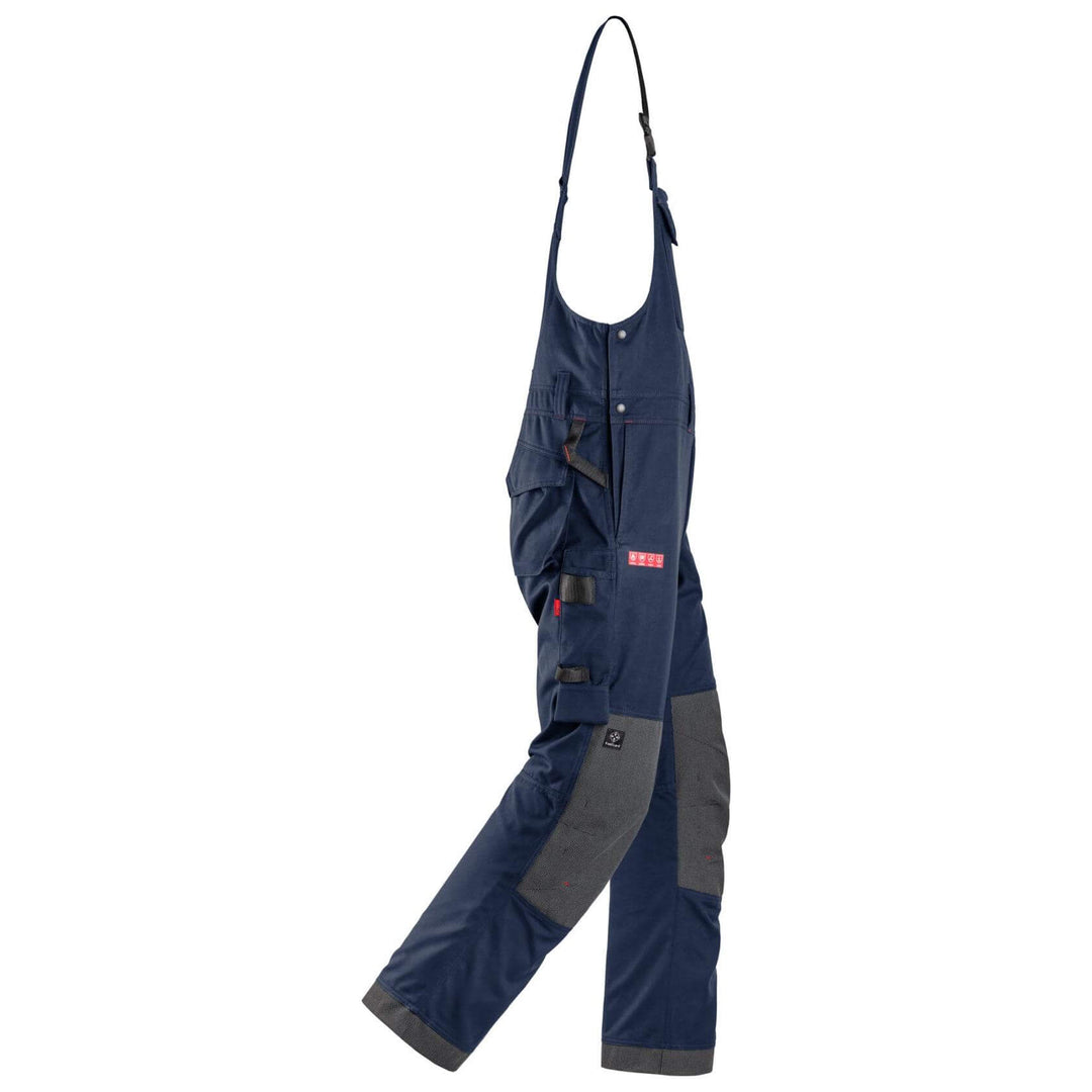 Snickers 6063 ProtecWork Bib and Brace Trousers Navy right #colour_navy