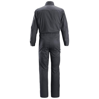 Snickers 6073 Service Overall Steel Grey back2962536 #colour_steel-grey