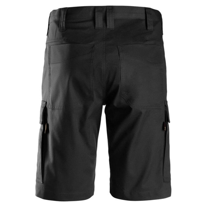 Snickers 6100 Service Shorts Black back #colour_black