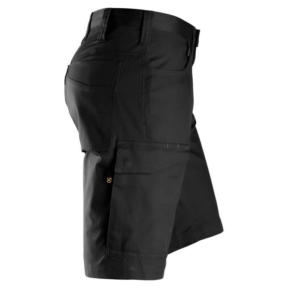 Snickers 6100 Service Shorts Black right #colour_black