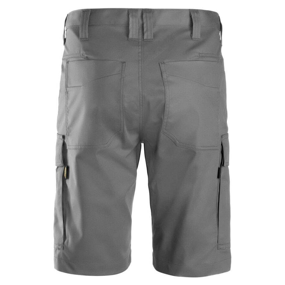 Snickers 6100 Service Shorts Grey back #colour_grey