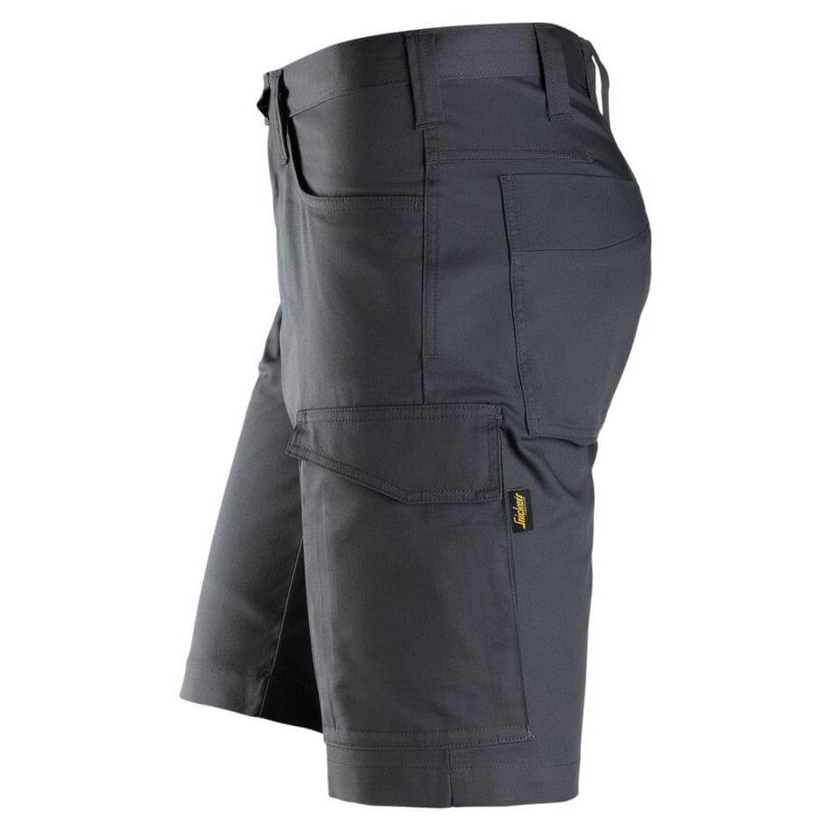 Snickers 6100 Service Shorts Steel Grey left #colour_steel-grey