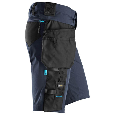 Snickers 6108 LiteWork Slim Fit Shorts with Detachable Holster Pockets Navy Black right #colour_navy-black