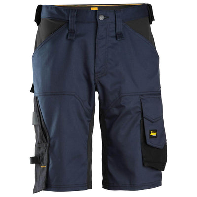 Snickers 6153 AllroundWork Stretch Loose Fit Work Shorts Navy Black Main #colour_navy-black
