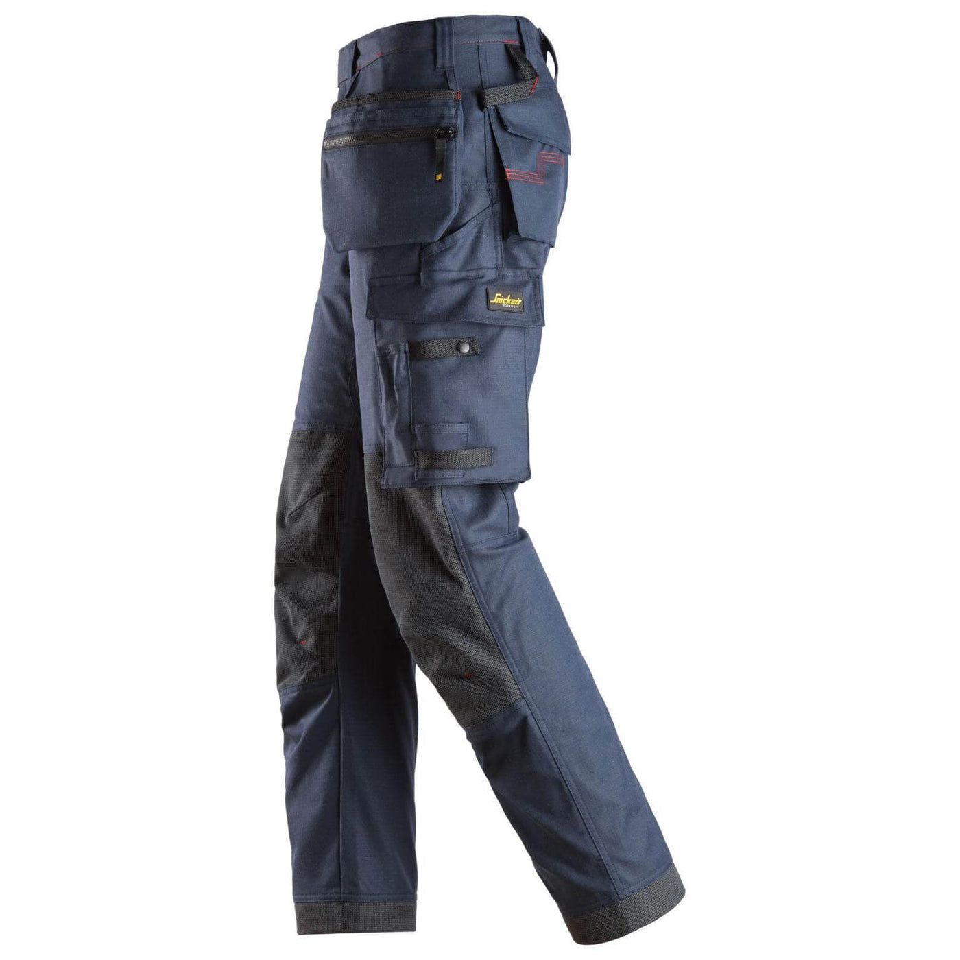 Snickers 6262 ProtecWork Work Trousers with Holster Pockets and Equal Leg Pockets Navy left3710029 #colour_navy