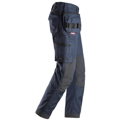 Snickers 6262 ProtecWork Work Trousers with Holster Pockets and Equal Leg Pockets Navy right3710030 #colour_navy