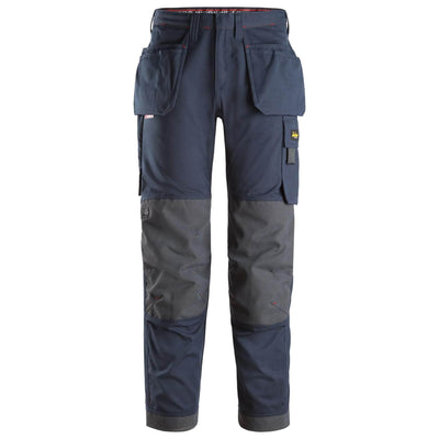 Snickers 6286 ProtecWork Work Trousers with Holster Pockets Navy Main #colour_navy