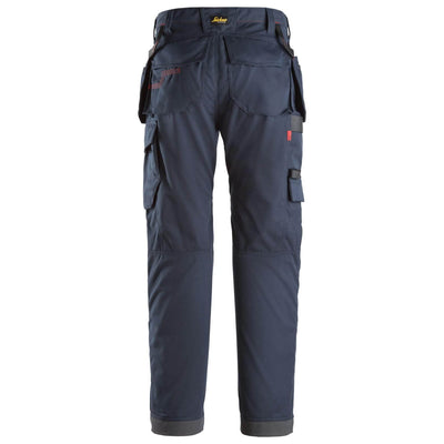 Snickers 6286 ProtecWork Work Trousers with Holster Pockets Navy back #colour_navy