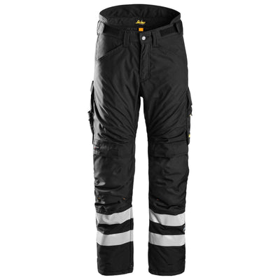 Snickers 6619 AllroundWork 37.5 Insulated Lined Trousers Black Black Main #colour_black-black