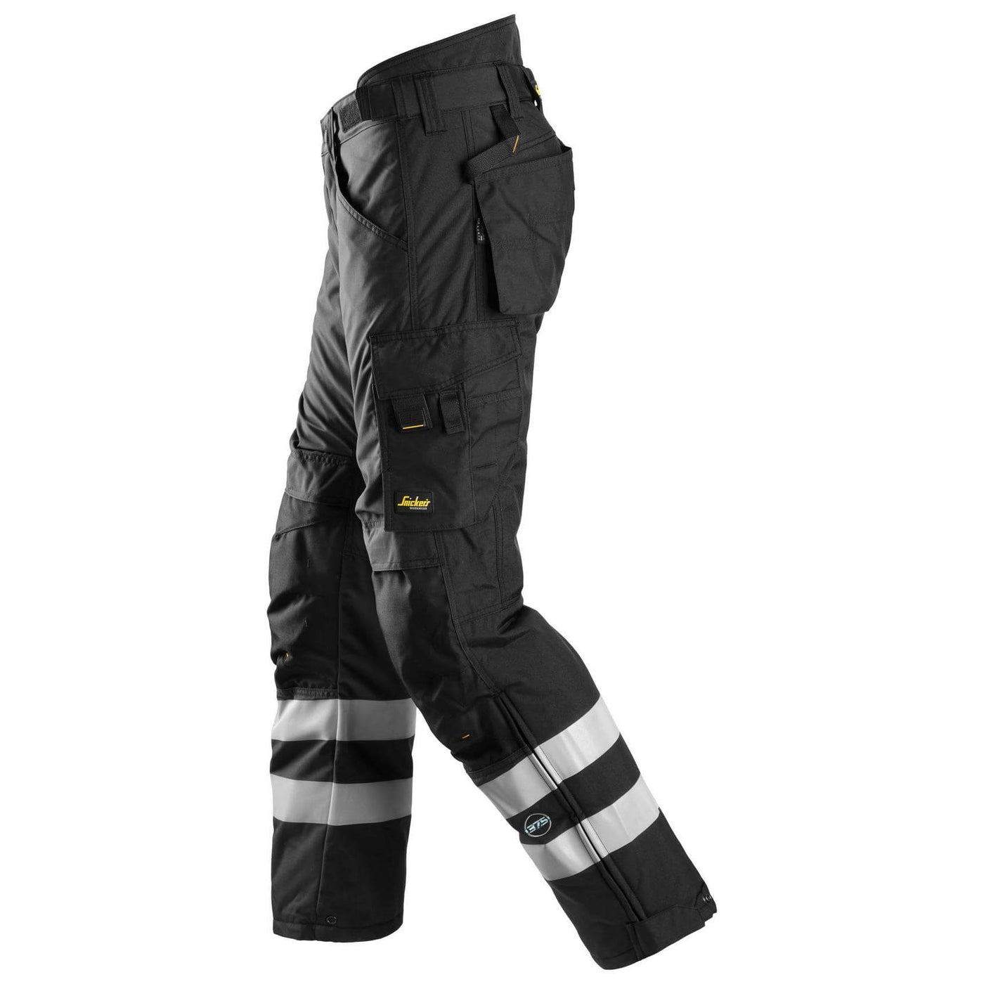 Snickers 6619 AllroundWork 37.5 Insulated Lined Trousers Black Black left #colour_black-black