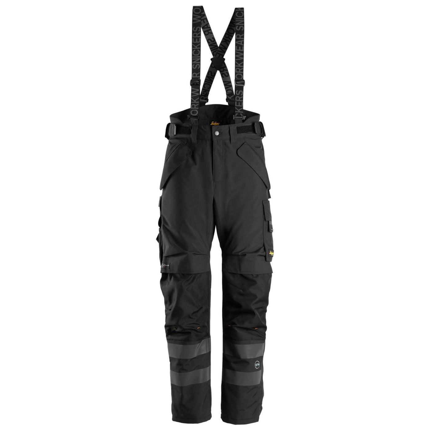 Snickers 6620 AllroundWork Waterproof 37.5 Winter 2 layer Light Padded Trousers Black Black Main #colour_black-black