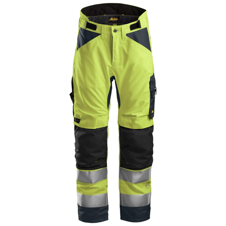 Snickers 6639 Hi Vis 37.5 Insulated Winter Trousers Class 2 Hi Vis Yellow Steel Grey Main #colour_hi-vis-yellow-steel-grey