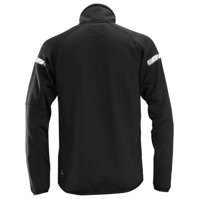 Snickers 8004 AllroundWork 37.5 Fleece Jacket Black back #colour_black