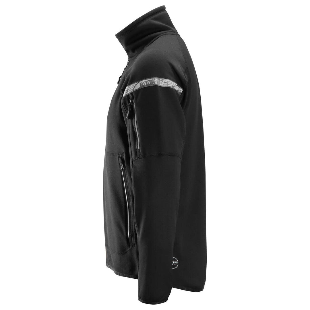 Snickers 8004 AllroundWork 37.5 Fleece Jacket Black left #colour_black