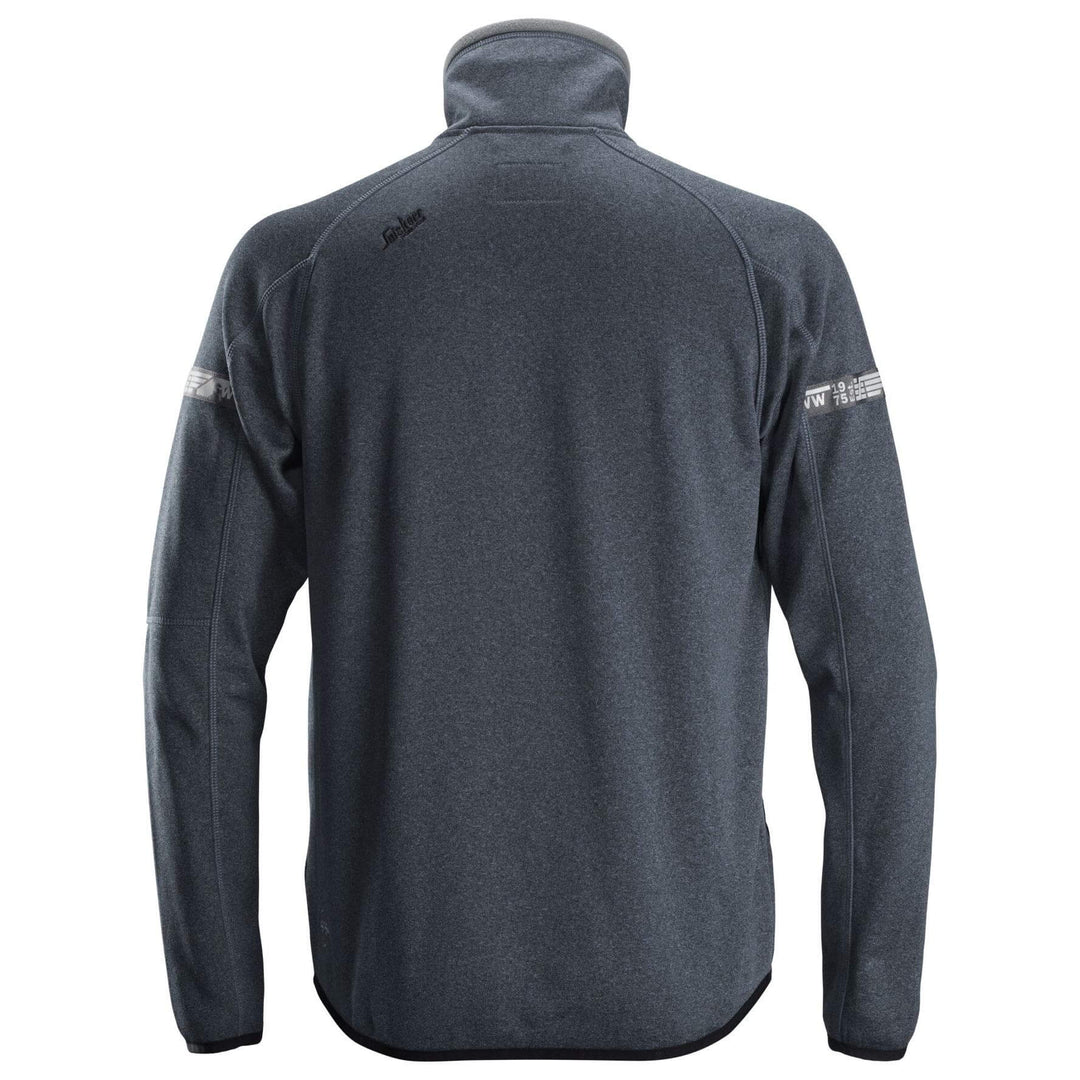 Snickers 8004 AllroundWork 37.5 Fleece Jacket Steel Grey back #colour_steel-grey