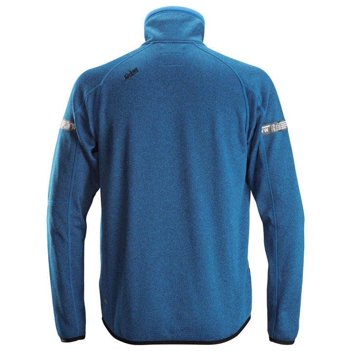 Snickers 8004 AllroundWork 37.5 Fleece Jacket True Blue back #colour_true-blue