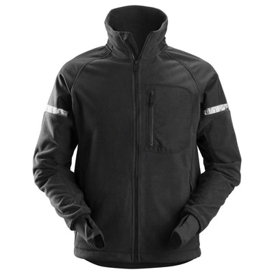 Snickers 8005 AllroundWork Windproof Fleece Jacket Black Black Main #colour_black-black