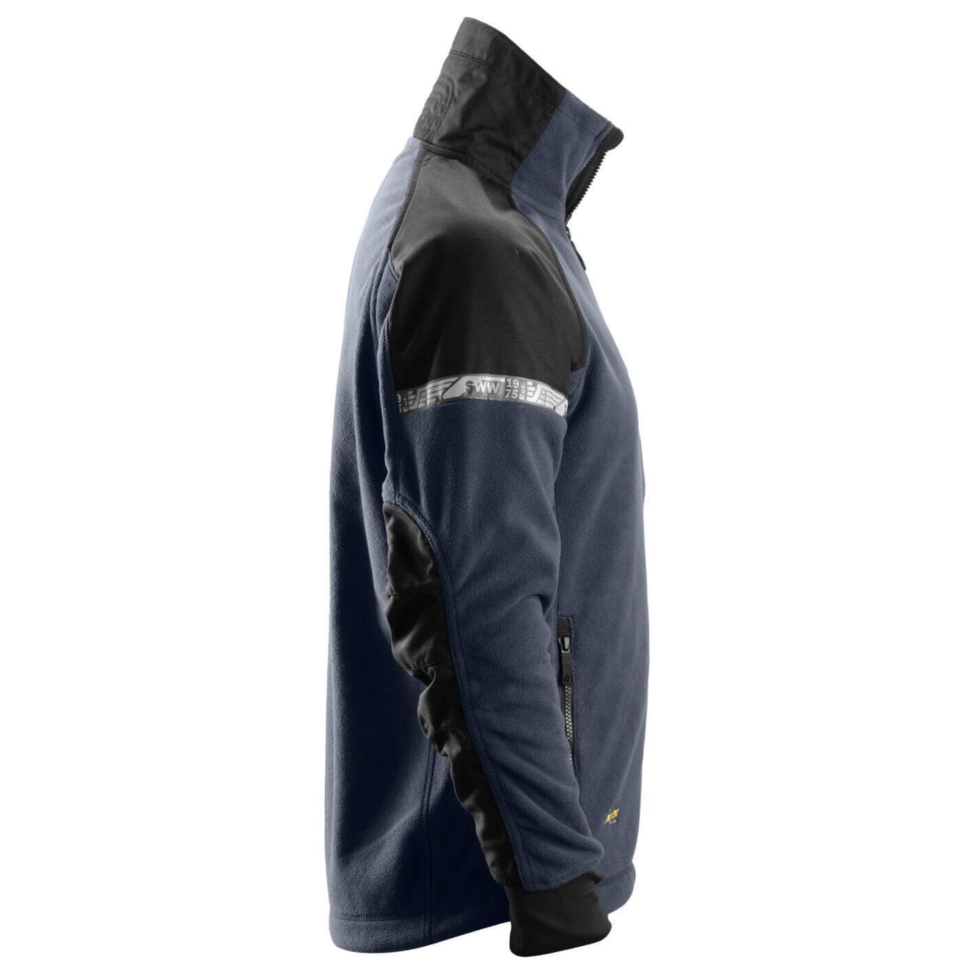 Snickers 8005 AllroundWork Windproof Fleece Jacket Navy Black right #colour_navy-black