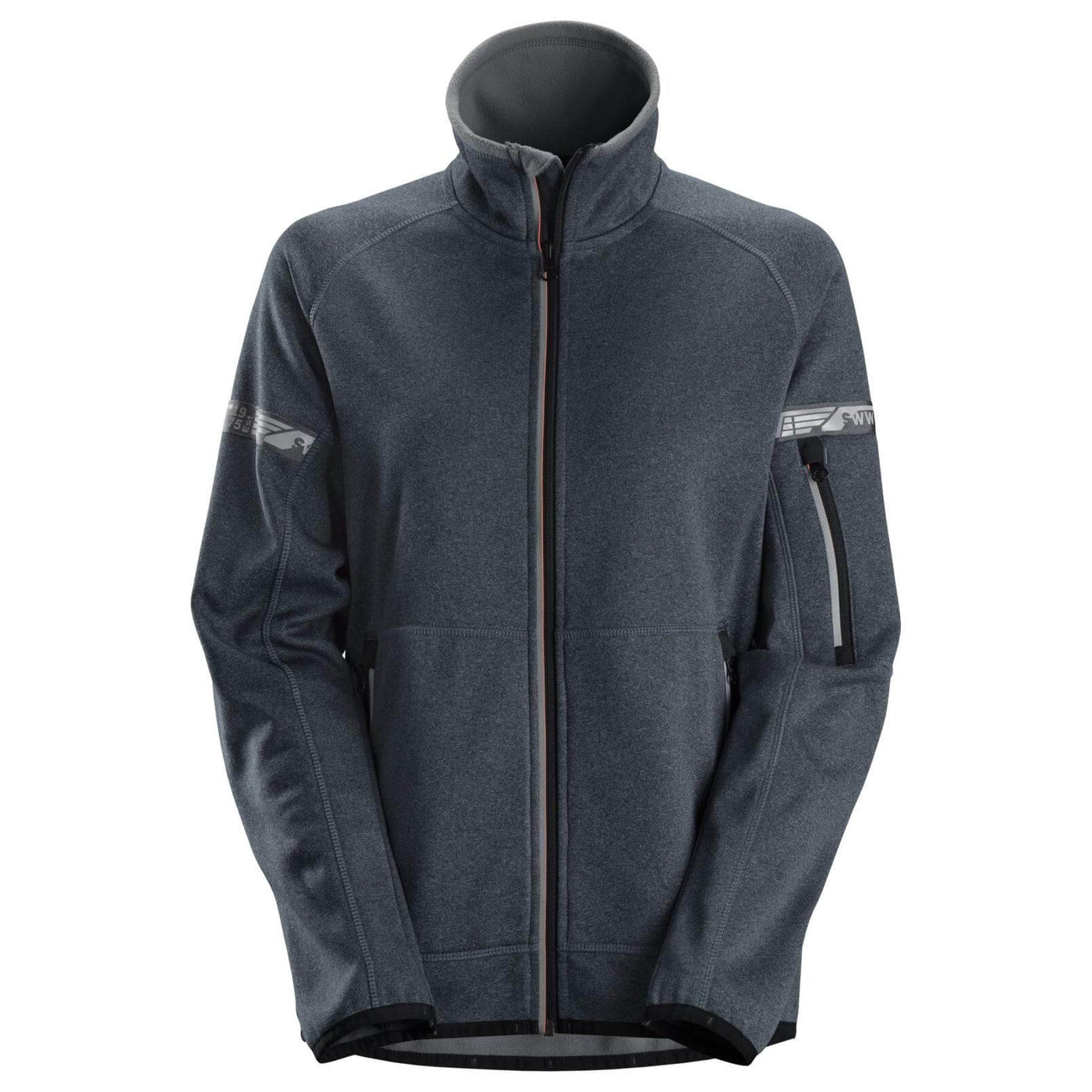 Snickers 8017 AllroundWork Womens 37.5 Slim Fit Fleece Jacket Steel Grey Main #colour_steel-grey