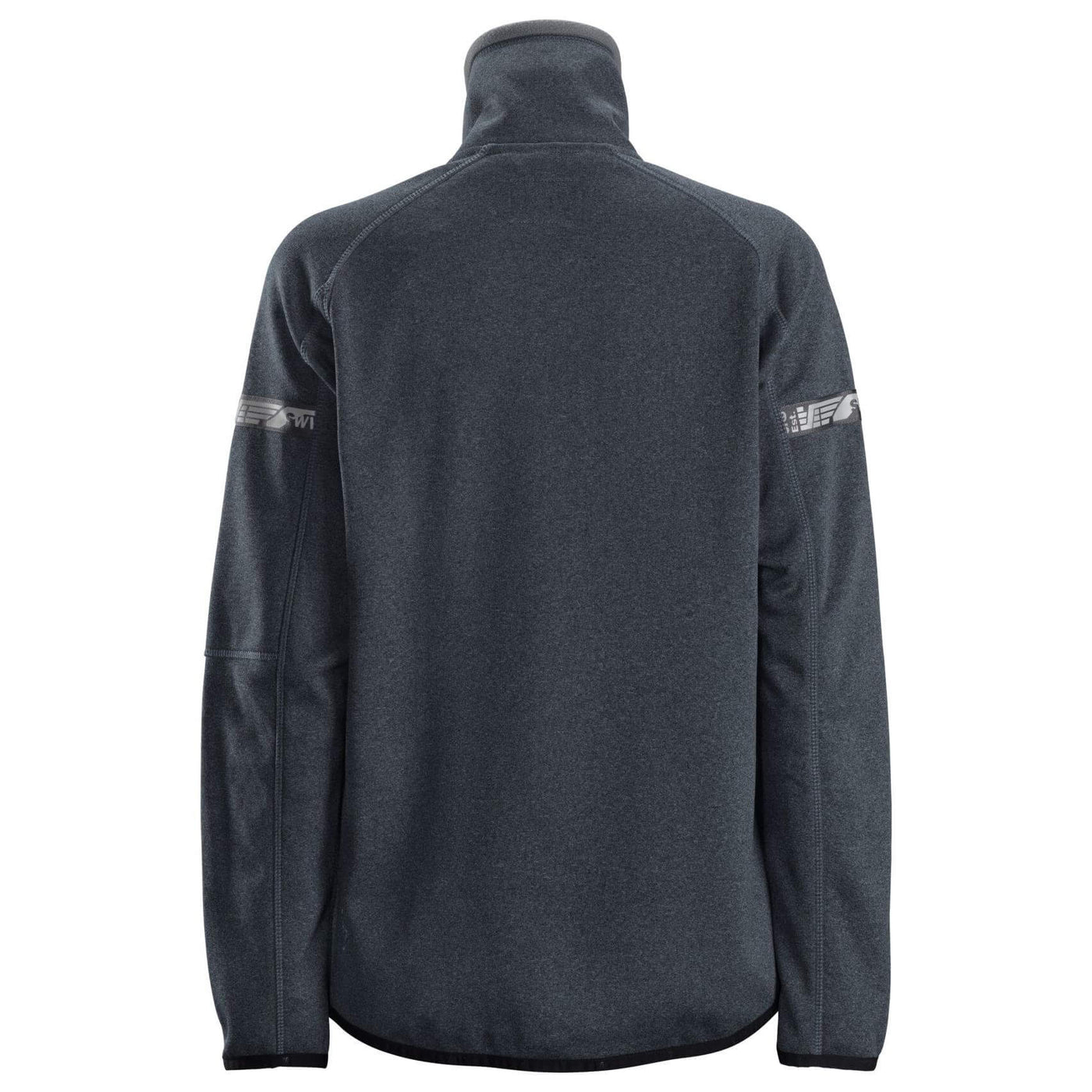 Snickers 8017 AllroundWork Womens 37.5 Slim Fit Fleece Jacket Steel Grey back #colour_steel-grey
