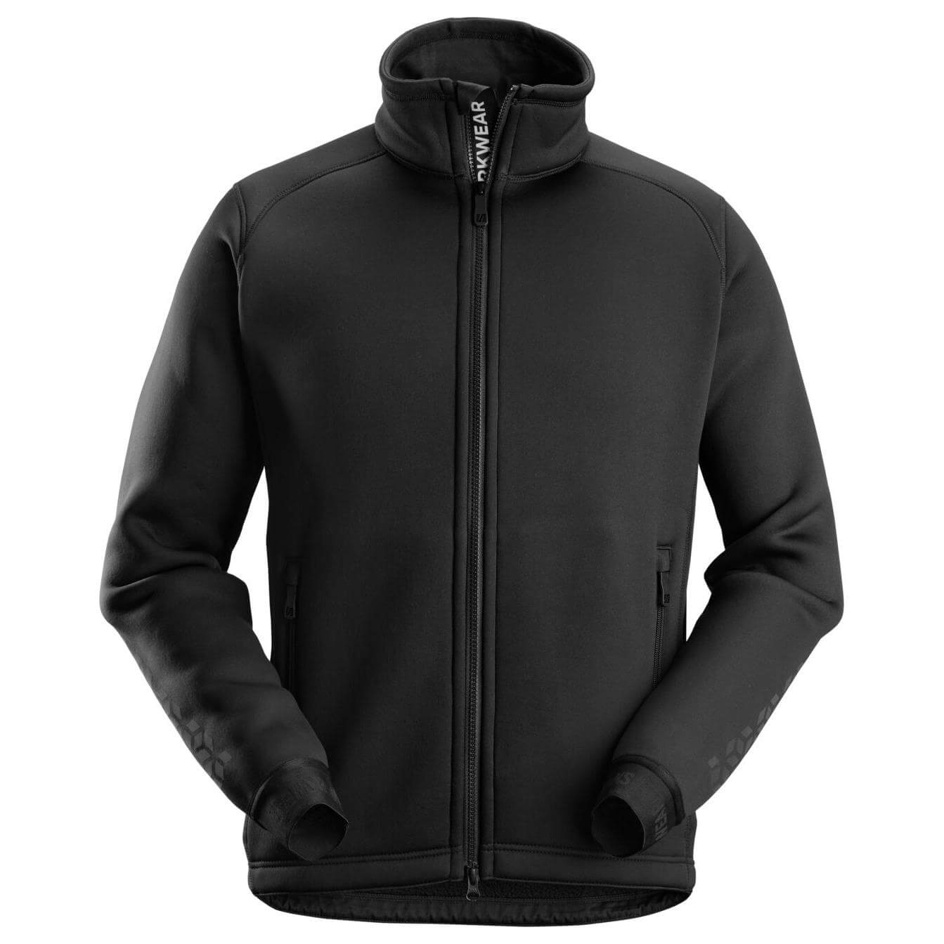 Snickers 8018 AllroundWork Inverted Pile Jacket Black Main #colour_black