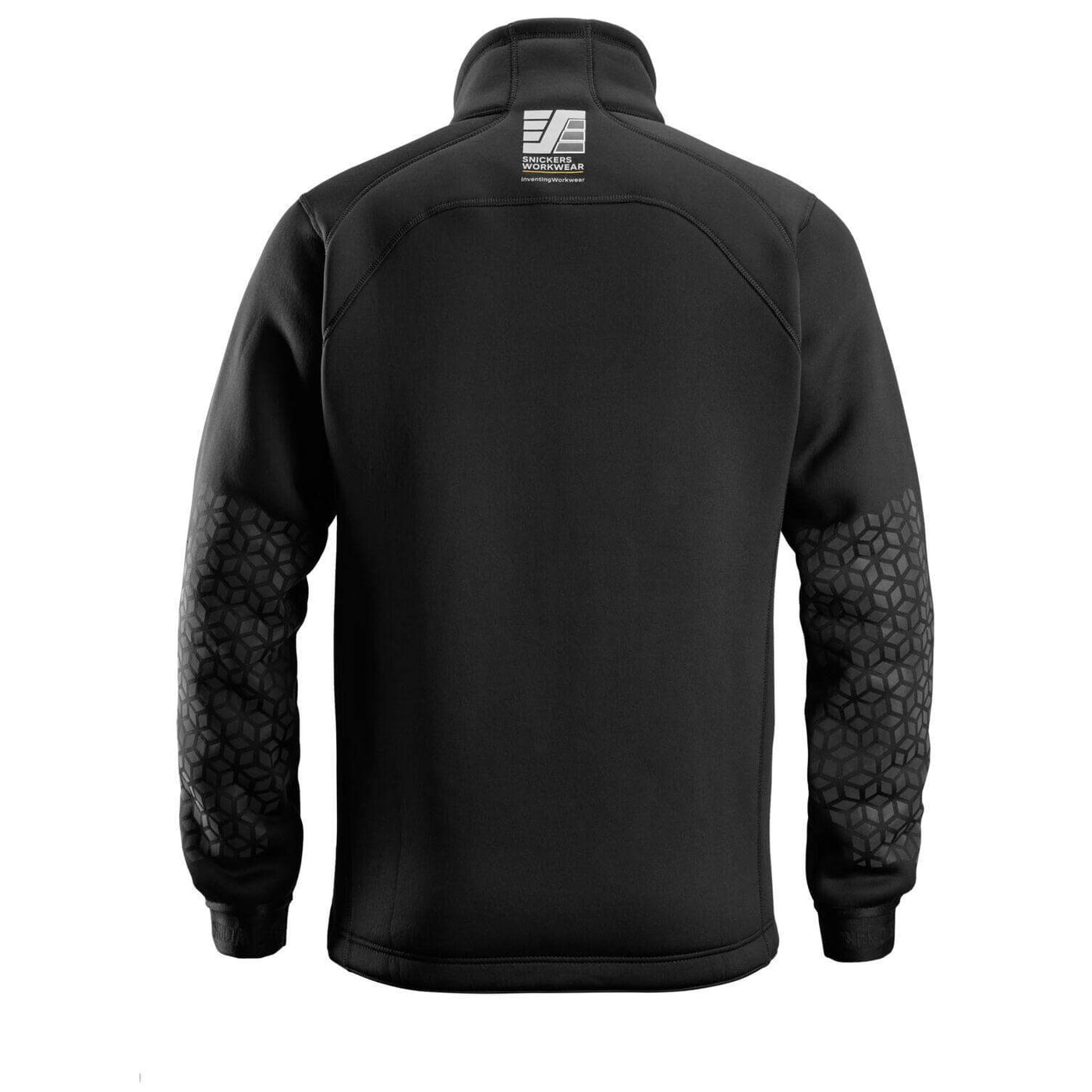 Snickers 8018 AllroundWork Inverted Pile Jacket Black back #colour_black