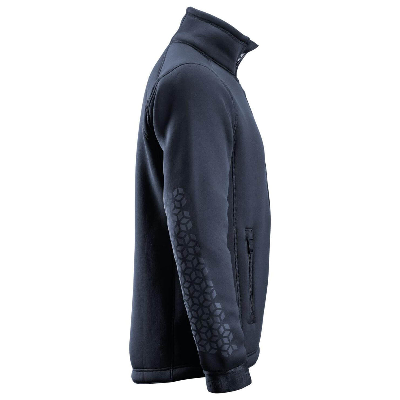 Snickers 8018 AllroundWork Inverted Pile Jacket Navy right #colour_navy
