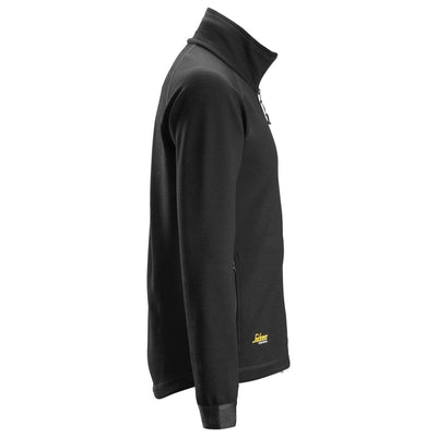 Snickers 8019 AllroundWork Midlayer Wool Full Zip Jacket Black right #colour_black