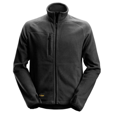 Snickers 8022 AllroundWork Warm Lightweight Fleece Jacket Black Main #colour_black