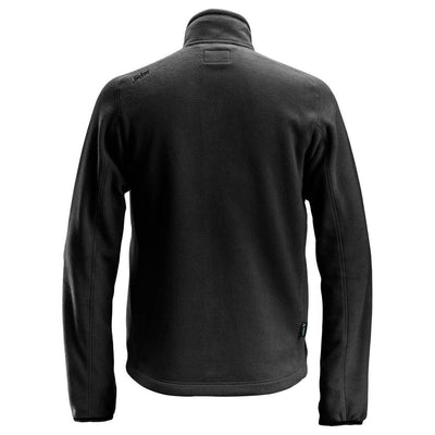 Snickers 8022 AllroundWork Warm Lightweight Fleece Jacket Black back #colour_black