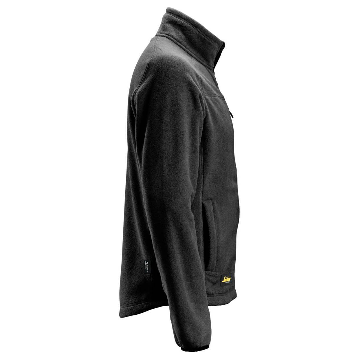 Snickers 8022 AllroundWork Warm Lightweight Fleece Jacket Black right #colour_black