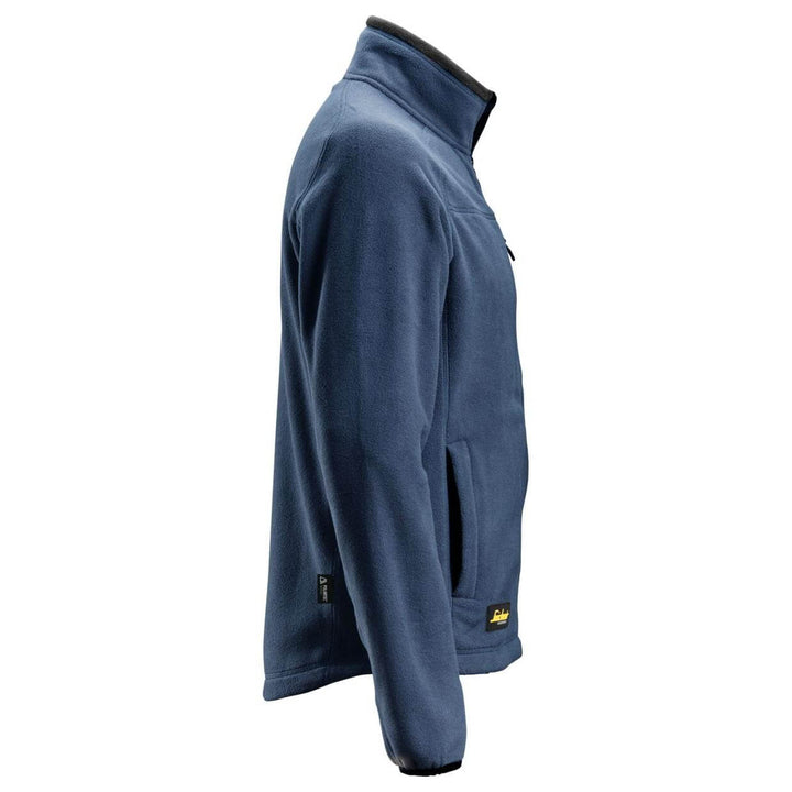 Snickers 8022 AllroundWork Warm Lightweight Fleece Jacket Navy Black right #colour_navy-black