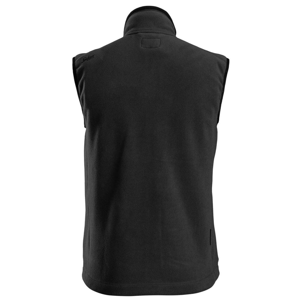 Snickers 8024 AllroundWork Fleece Vest Black back #colour_black