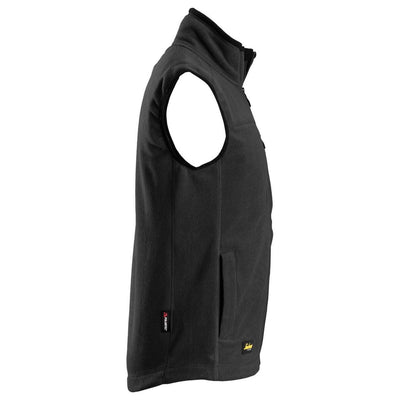 Snickers 8024 AllroundWork Fleece Vest Black right #colour_black