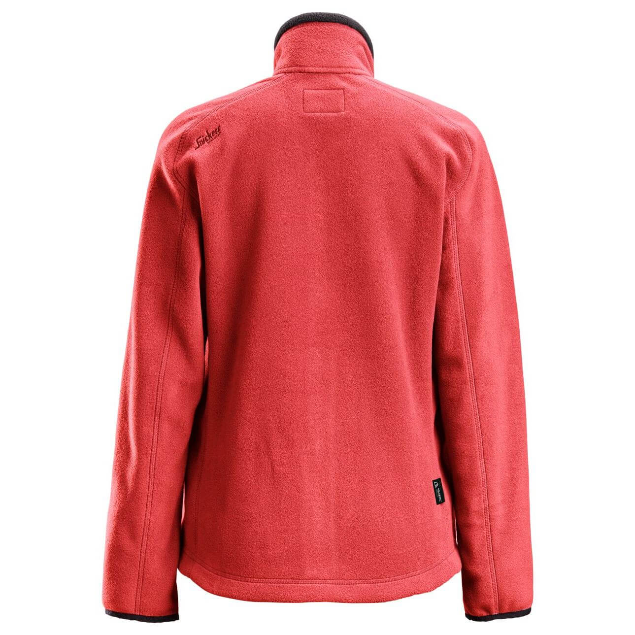 Snickers 8027 AllroundWork Polartec Womens Fleece Jacket Chili Red Black back #colour_chili-red-black