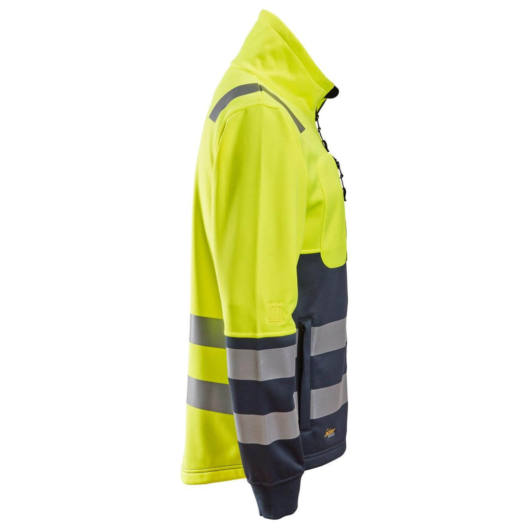 Snickers 8035 Full Zip Hi Vis Jacket Class 2 Hi Vis Yellow Black right3919110 #colour_hi-vis-yellow-black