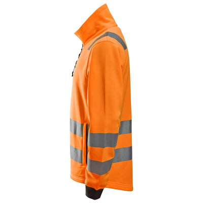 Snickers 8036 Hi Vis Class 2 3 Full Zip Jacket Hi Vis Orange left #colour_hi-vis-orange